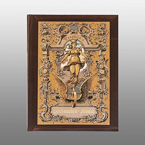 Prophila Collection Nostalgie-Album 60 Schwarze Einsteckseiten für Briefmarken