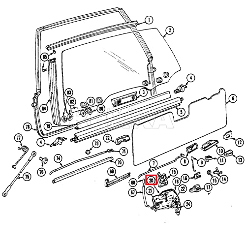 Rexka 50Pcs Door Lock Tailgate Handle Rod Clips For Gm Gmc Buick Chevrolet Oldsmobile 3998009, 9711304 1956-On #TOP4