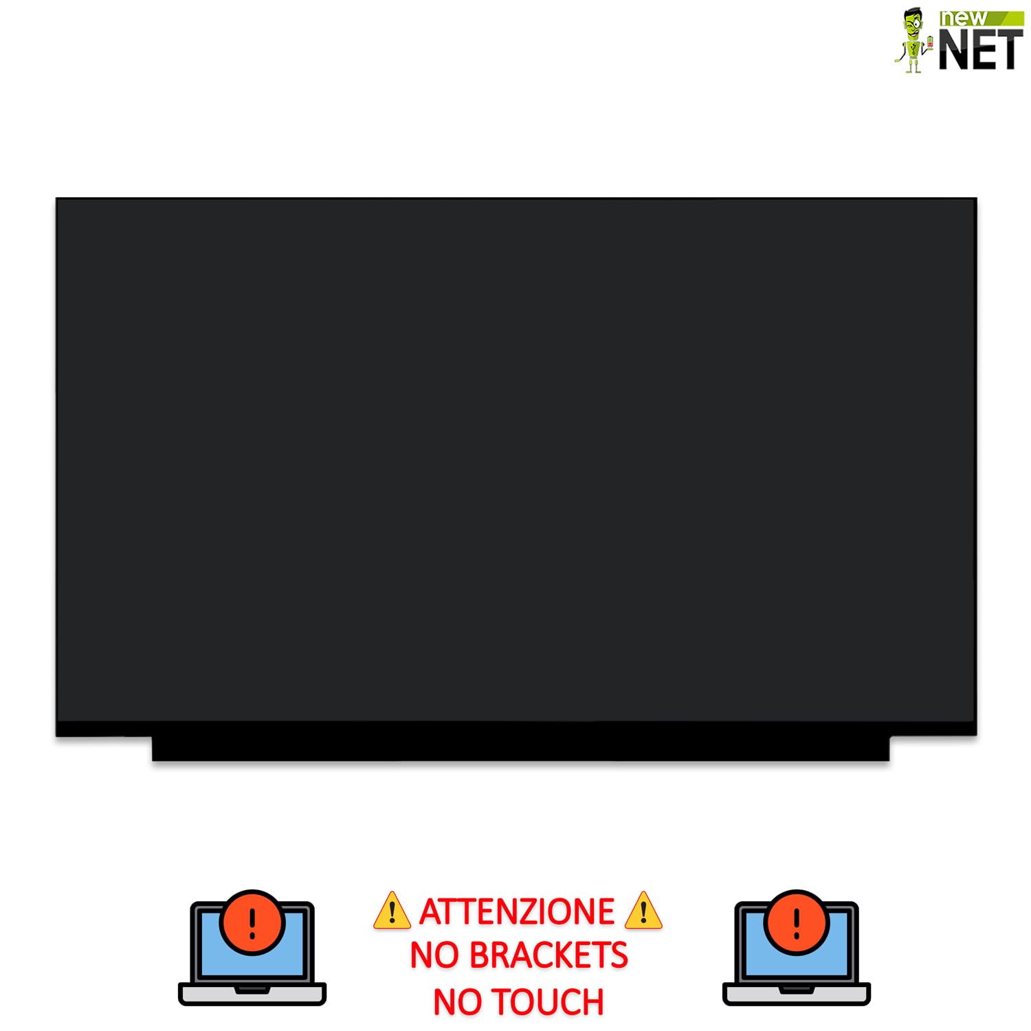 NewNet Pannello LCD - Monitor Schermo Display Compatibile per N156HCA-EAB Rev.C2 N156HCA-EN1 Rev.C1 N156HCA-EN1 Rev.C2 N156HCG-EN1 Rev.C1 [ 15.6 Pollici Full HD - 1920x1080-30 Pin ]