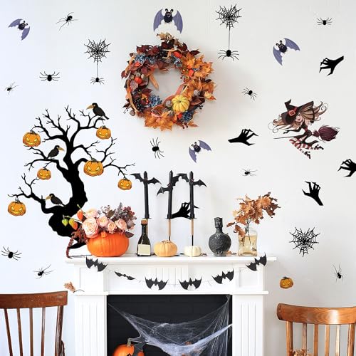 Decoration murale Halloween sans trace avec stickers repositionnables - 5