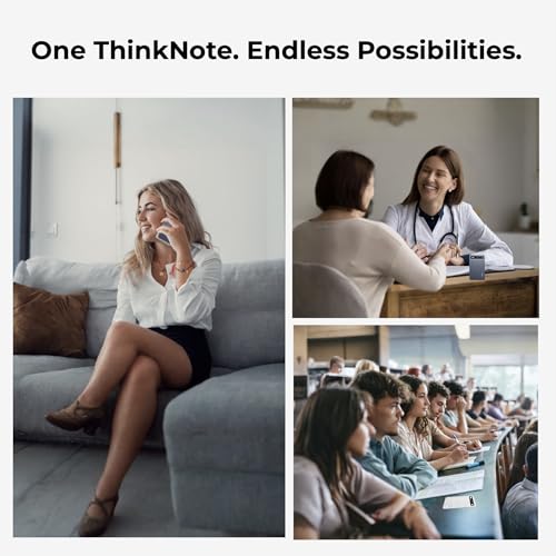 Image of AltaX ThinkNote AI Voice Recorder for Meetings, Calls & Lectures | ChatGPT Powered Instant Transcription, Auto Summary & Mind Maps | 118 Language Support | All-Metal Design w /Case | 64GB (Onyx Steel)