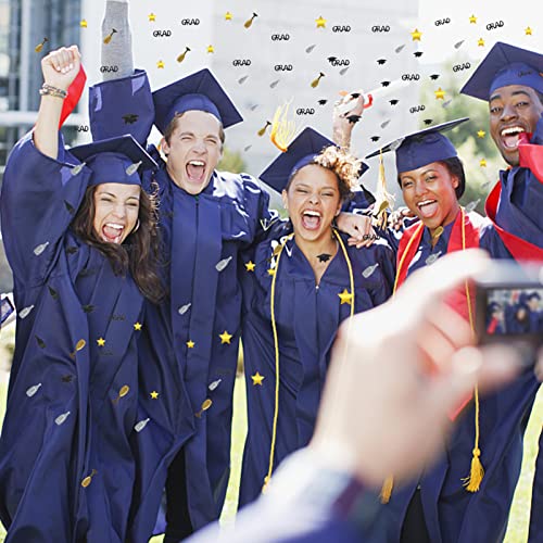 Image of FOIMAS Graduation Confetti,3000pcs /2.3oz Congrats Grad Graduation Table Confettis Class of 2026 for Congrats Grad Party Decoration,Gold and Black
