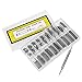 NICERIO 400 Stück Uhrenarmband Edelstahl Feder Bars Frühling Bars Link Pins Spring bar mit Entferner Reparatur Werkzeug, 6mm-25mm