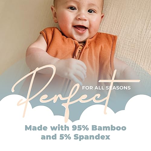 Image of Sleeveless Soft Baby & Toddler Sleeping Sack, Breathable with Adjustable Feet Cuffs & Anti-Slip Grip