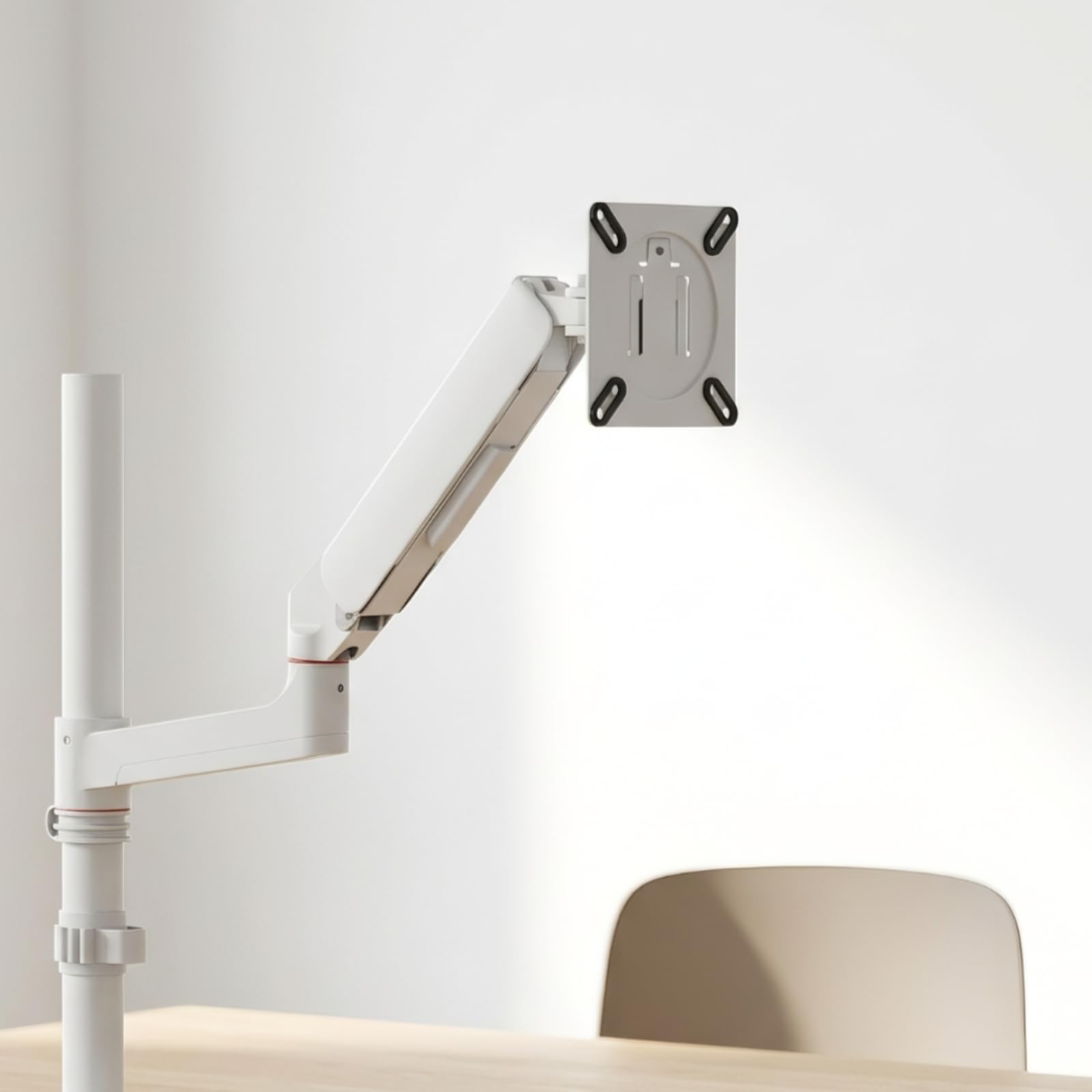 Braccio per Supporto Schermo Braccio Regolabile Staffa Girevole Ergonomico per Postura E Livello Occhi con Morsa E Gestione Cavi Adatto a Ufficio, Nero, style to 2
