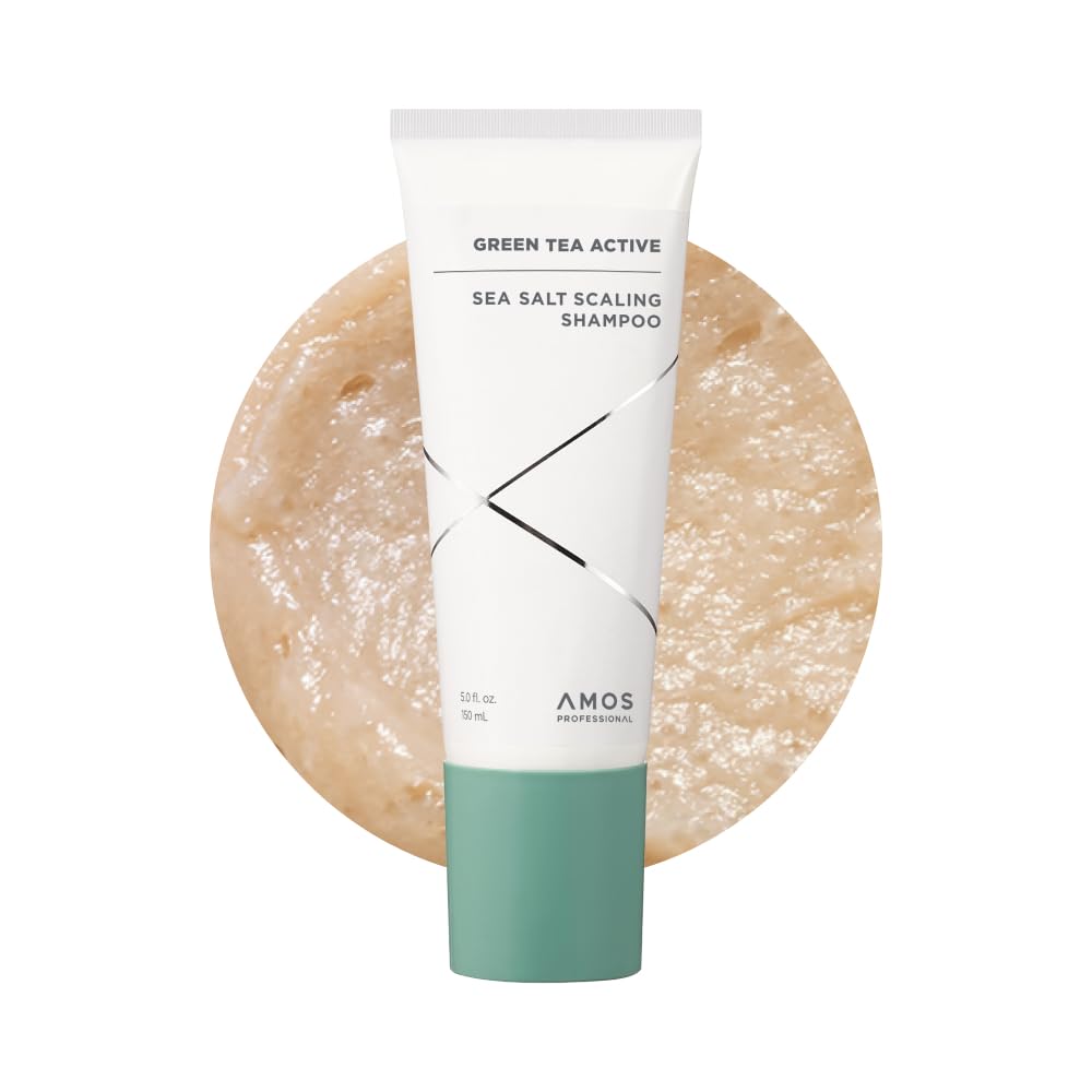Green Tea Active Sea Salt Scaling Shampoo l Scalp Scrub, Deep Cleansing for Itchy, Oily Scalp, Sulfate Free, 5.0 fl. oz.