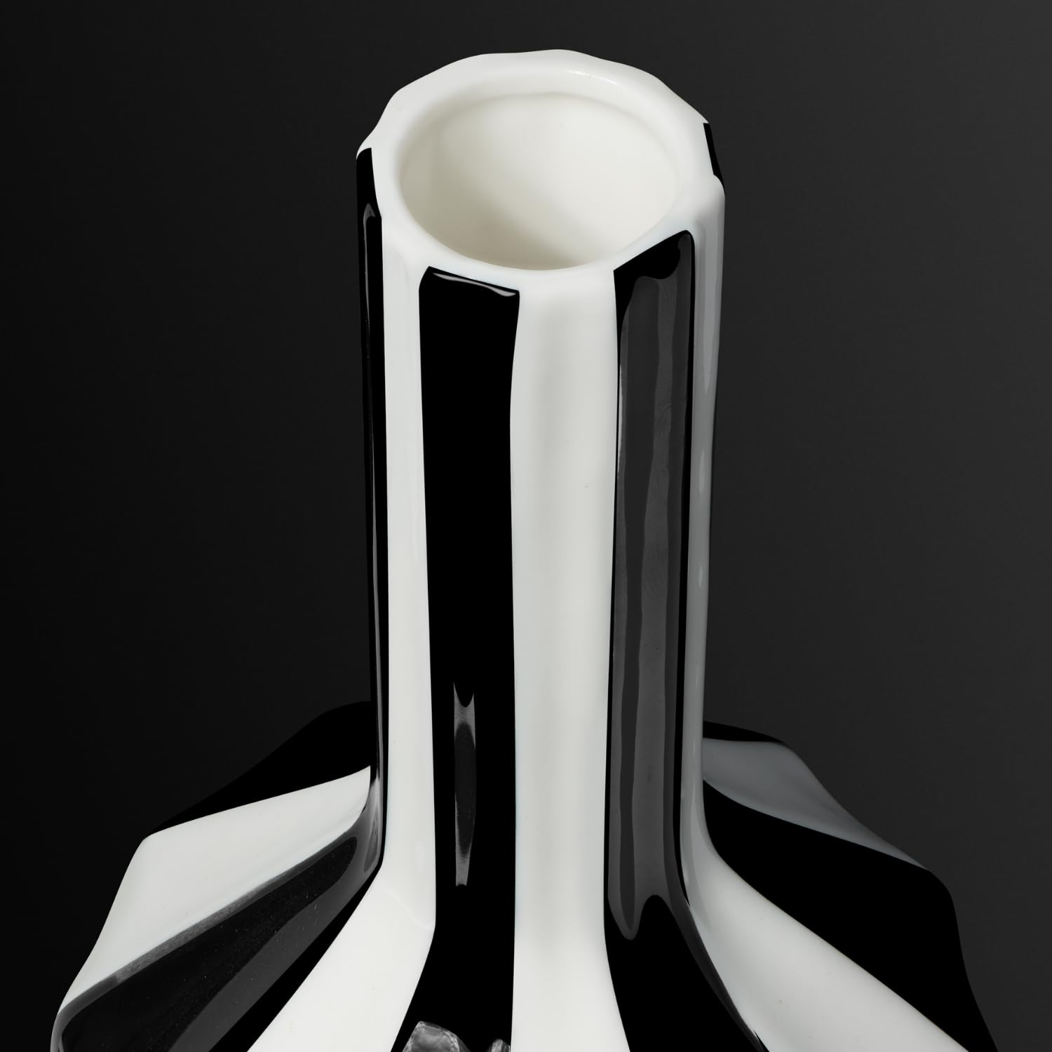 Torre & Tagus Vase, Keramik, Schwarz/Weiß