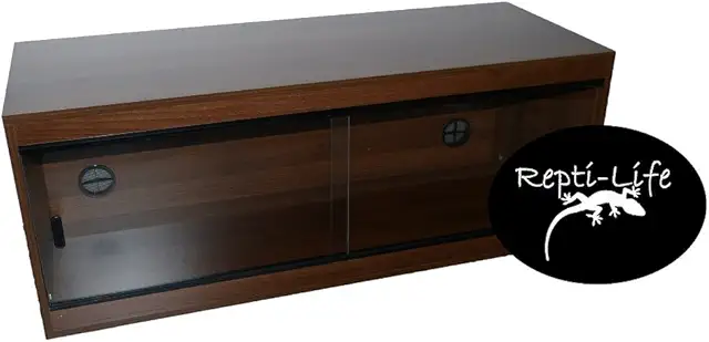 48x18x18 Inch Walnut Vivarium Flatpacked - 4ft Reptile Terrarium