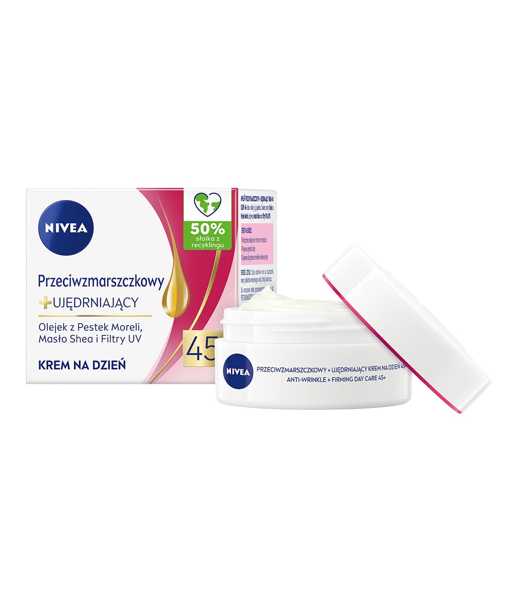 NIVEA Anti-​rides + Crème de Jour raffermissante 45+, 50 ml