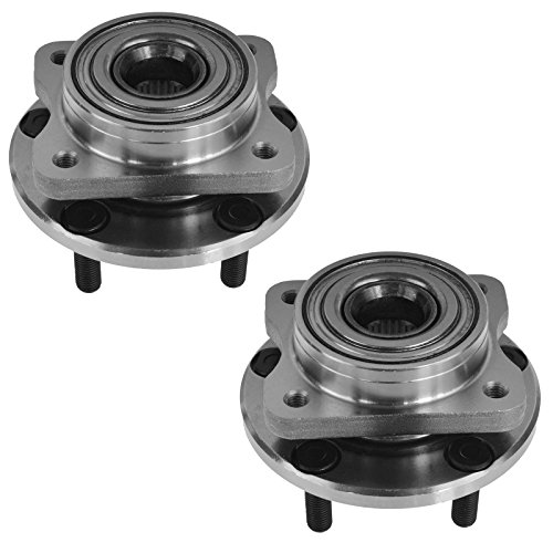 Image of TRQ 2 Piece Front Wheel Bearing & Hub Assembly Set Compatible with 2000 Chrysler Grand Voyager 2001-2002 Prowler 1996-2007 Town & Country 2000-2003 Voyager Dodge Caravan Grand Caravan 1996-2000 Plymo