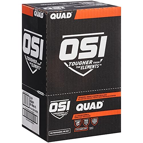 OSI Quad Window, Door and Siding Sealant Gray 541, 10 fl oz, Cartridge