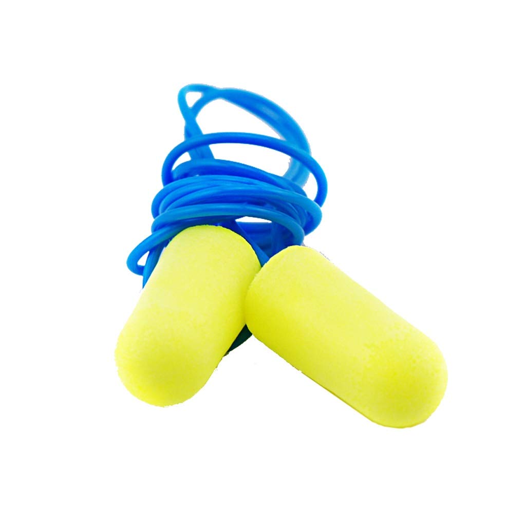 Protection auditive Earplug Anti-bruit filaire Earplugs Soundproof apprentissage sommeil Industrie professionnel Silence de protection Bouchons d'oreilles Réduction du bruit (Color : 50 pairs, Size