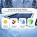 SWIMLINE HYDROTOOLS Super Guard Heavy Duty Pool Cover For Above Ground Swimming Pools |25 X 45 FT Cover | Blue / Black | Water Tube Sleeves | UV Protected For 20X40 FT Rectangle Pools | CO82545R