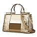 Nevenka Handbags For Women Patent Leather Designer Purse Suitable for Shopping Party Daily Useï¼ˆGoldï¼‰