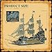 Reobrix Pirate Ship Building Sets, MOC Flying Dutchman Model Toy Boat,Green Ghost Ship Building Blocks Sets 66037,Toy Sets for Adults,Halloween Home Decor Birthday Gifts for Kids 14+(5503 PCS