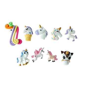 Amazon.co.jp: 50個 ミックスロット ユニコーンチャーム