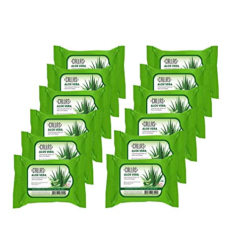 Callas Cleansing, Makeup Remover Wipes (30 Count X 12 Pack) (Aloe Vera) #TOP17