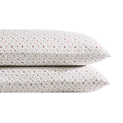 Laura Ashley Home - Collezione Rasatello - Set Di 2 Federe - 100% Cotone, Liscio E Luminoso Come La Seta, Biancheria Da Letto Resistente Alle Pieghe,