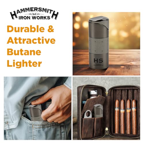 Encendedor de soplete HAMMERSMITH triple llama miniatura 5