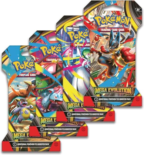 Pokemon Trading Card Game TCG: Mega Evolution 8 Sleeved Booster Packs - 80 Cards