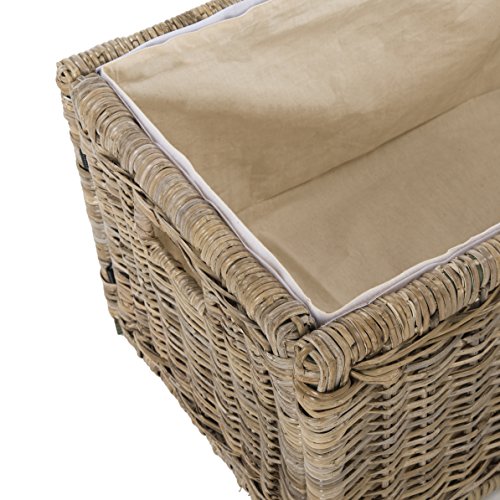happimess Elijah 30" Wicker Storage Trunk, Natural