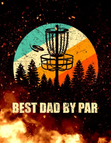 Retro Disc Golf Best Dad , Sunset Vintage Frisbee Golf 140 Pages 8.5''x11'' in Jounal Lined