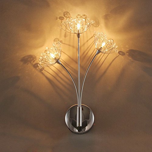 Cristal pissenlit bedsides Applique romantique en Salon lampes mur Salle de Bain Mur Lumière