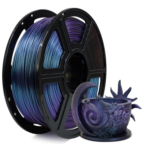 FLASHFORGE Chamäleon HS PLA Farbverlauf Burnt Titanium & Nebula Purple, Max 500 mm/s schneller...
