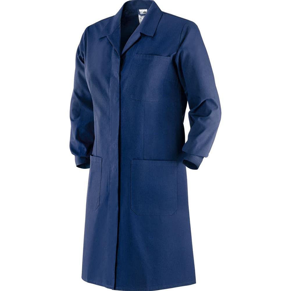 Damen-Arbeitskittel, 65 % Polyester, 35 % Baumwolle, 170 g, Hellblau, Größe 50