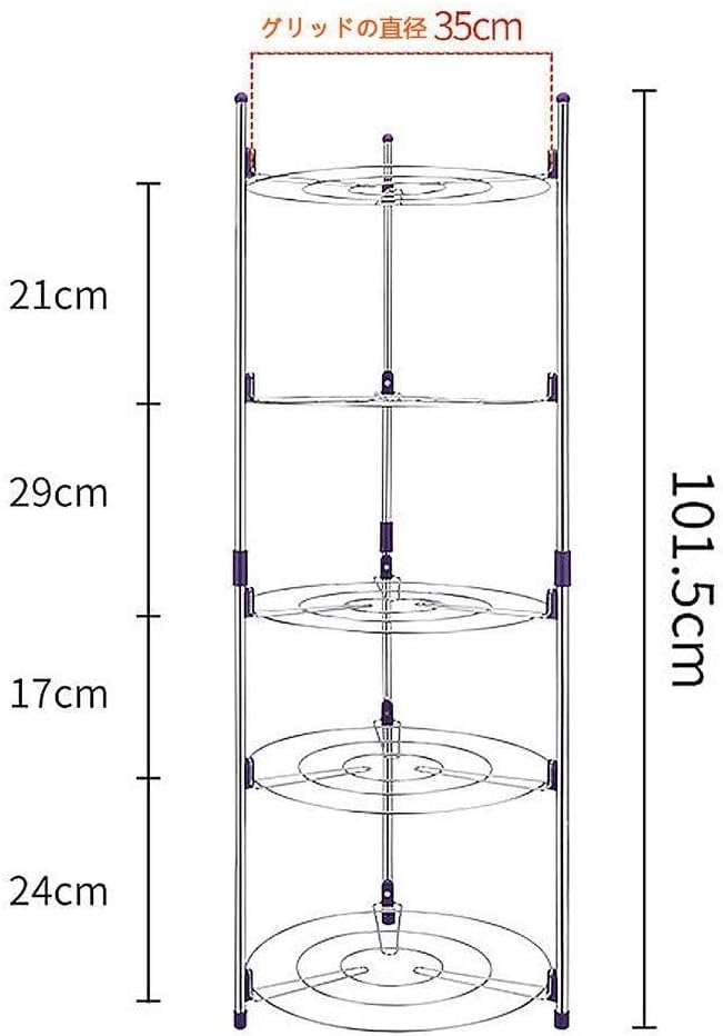 5層キッチンコーナーラック 防錆加工 多機能 キッチンコーナーラック 5
