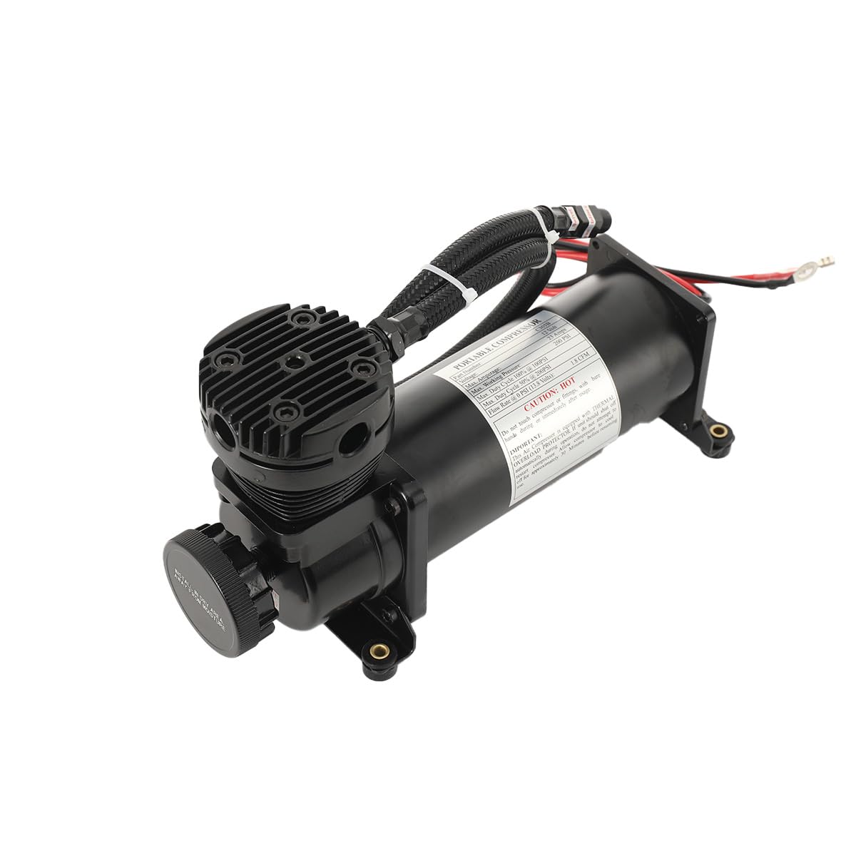 Luftfederung Kompressor, Automobile Luftkompressor-Kit, 200PSI Luftfederungskompressor Kit, 12V 23A Hochleistungskompressor Luftkompressor Geeignet für Autohupen, Luftfederungssysteme