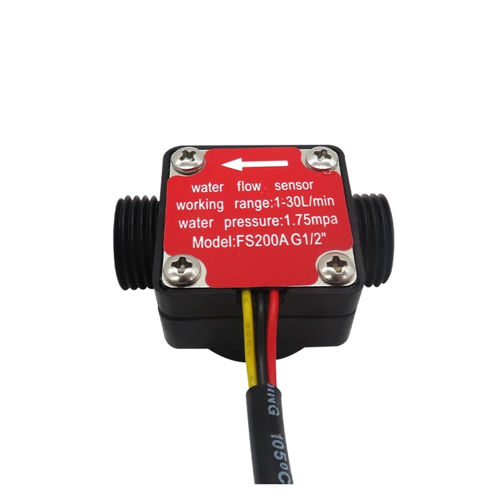 MKHJKIOII 1/4" 1/2" 3/4" Gear Flowmeter, Hall Flow Sensor Milk Chemical Oil Meter, Switch For Viscous Liquid DC3.5~24V(DN20)
