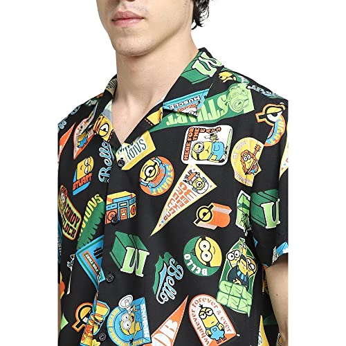 Image of JACK & JONES Men's Printed Regular Fit Rever /Resort Collar Casual Shirt