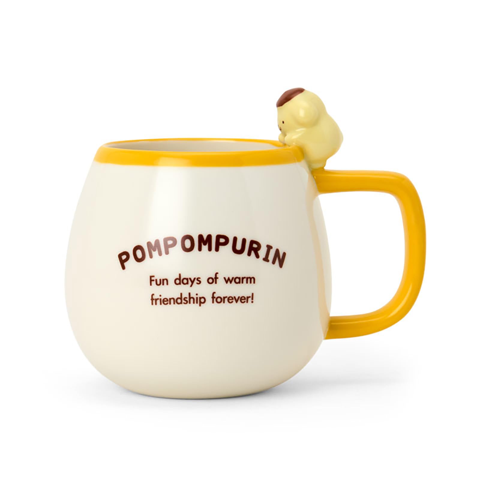 Sanrio Pom Pom Purin Mascot Ceramic Mug 13.5oz Coffee Cup Collectible Japan