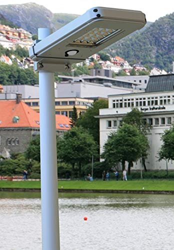 SARRVAD Solar Street Light, Model SELE - 01B Lumens 1200, Solar Panel 9W, Battery Type Li-PO4 3.2V, 16500mAh LED 12W