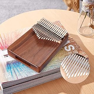 Mini Finger Kalimba Thumb Piano 17 Touches Kalimba Instrument à Cordes Pincées Traditionnelle Piano à Pouce en Bois avec… – Image 2