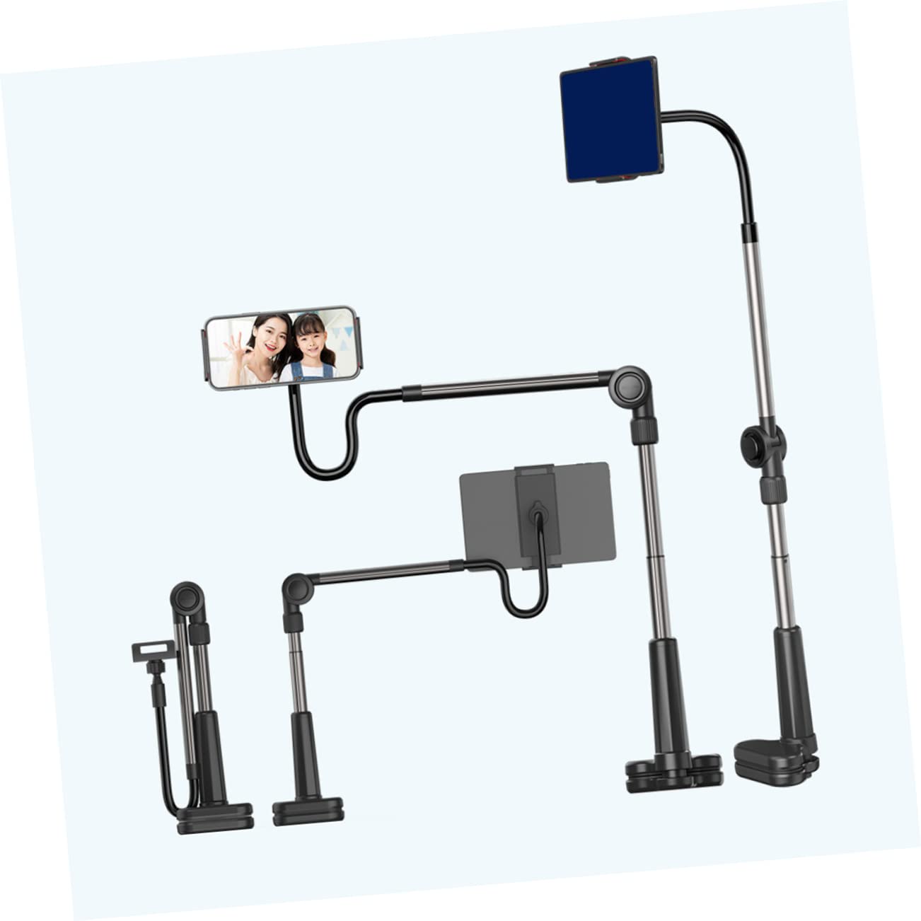 SEWACC Soporte para Móvil con Brazo Flexible y Desmontable para Streaming y Fotografía Cama