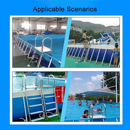 Escalera para piscina de acero inoxidable antideslizante miniatura 6