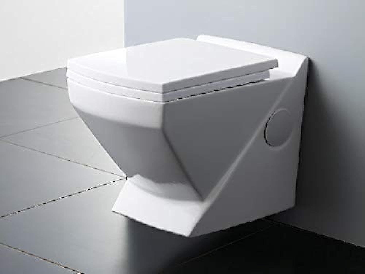 InArt Ceramic Commode Wall Mount/Wall Hung Western Toilet/Commode/Water Closet/EWC/WC/European Commode for Bathrooms P Trap Outlet is from Wall with Soft Close Seat Cover in White Color (B08KY8W9FR) Amazon Price History, Amazon Price Tracker