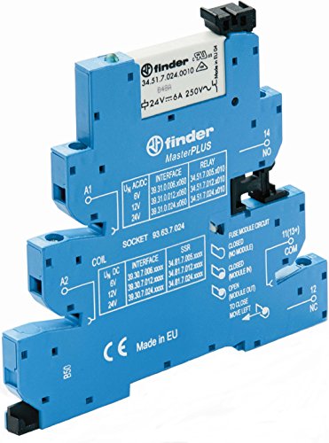 Finder Serie 39 interface masterplus con rele EMR de 125v AC de alta seguridad