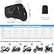 Motorad Abdeckung Wasserdicht 300D Motorrad Abdeckplane Outdoor Motorroller Roller Moped Garage mit 5 Reflektionsstreifen und 2 Schlossloch, 2 Winddichte Schnalle und 1 Tasche (L: 220x95x110cm)