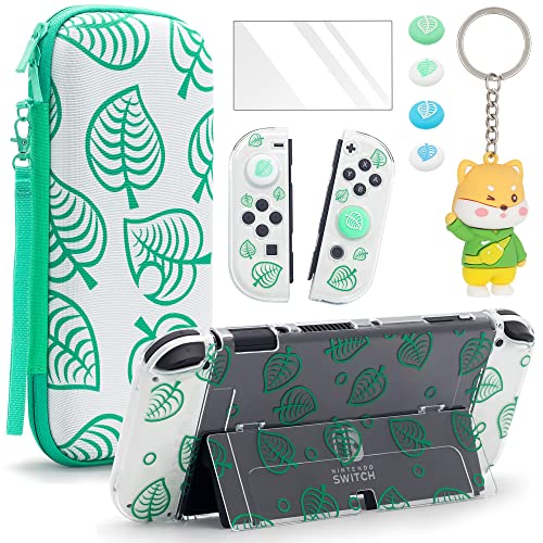 Nintendo Switch Animal Crossing Funda Estuche de Transporte para interruptores para Nintendo Switch OLED, Animal Crossing Estuche de Transporte de Viaje...