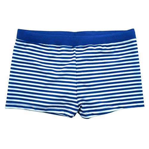 Aivtalk Boys Swim Shorts Seamless Square Leg Drawstring Swimsuit Boxer Briefs 8-9T Stripe White #TOP18