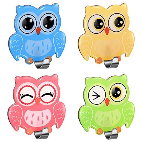 MORCART Owl Self-Adhesive Hooks for Home Cover