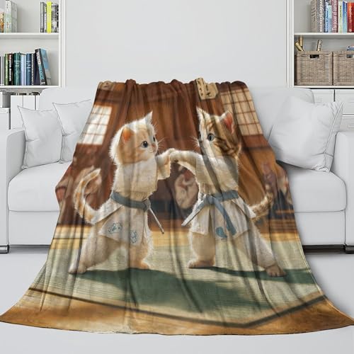 Couverture imprimée Kung Fu Chat cadeau idéal pour anniversaire - 5