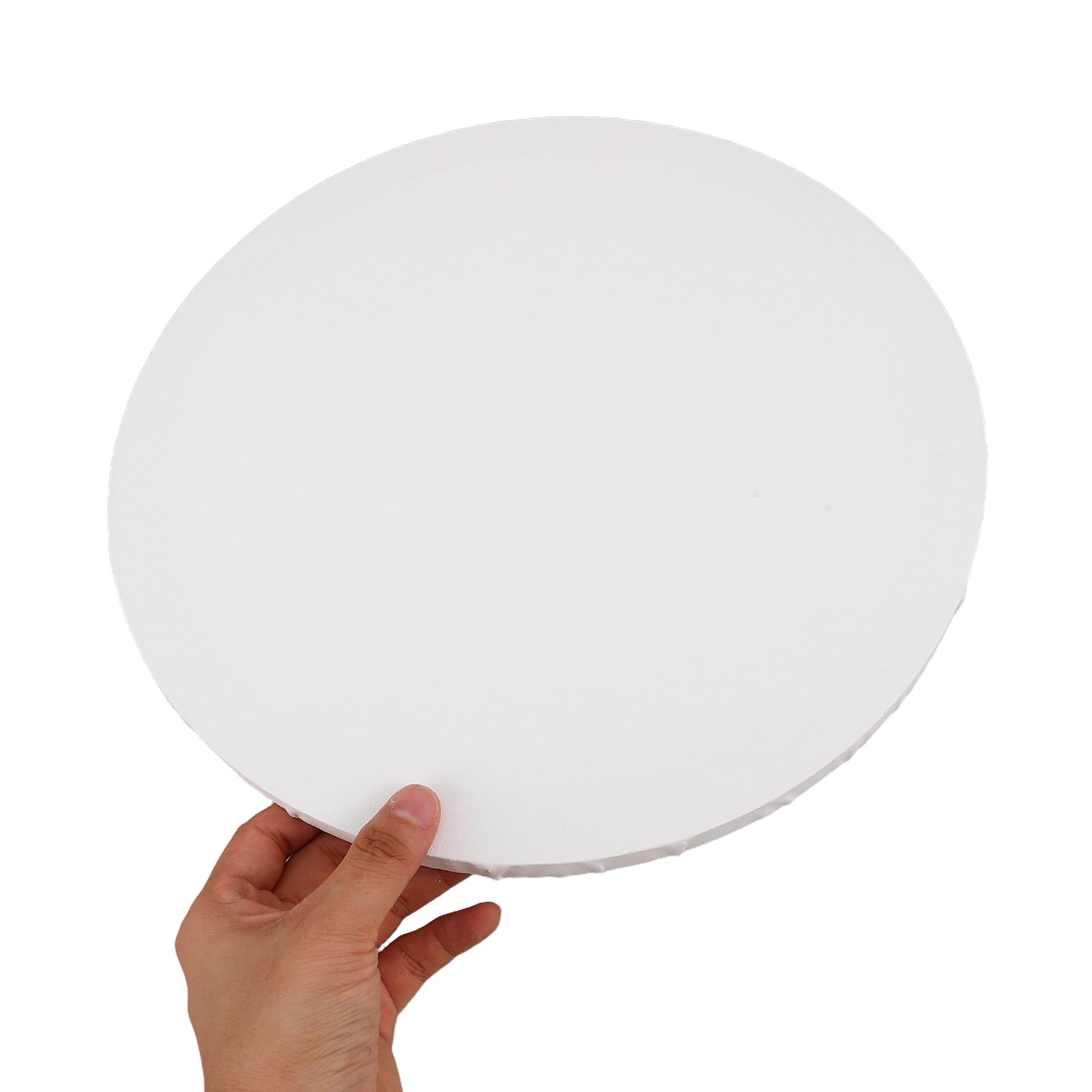 3 okrągłe ramy z płótna bawełnianego: Podobrazie olejne 20/30/40 cm - Okrągłe, rozciągnięte płótna z drewnianą ramą - Idealne dla artystów