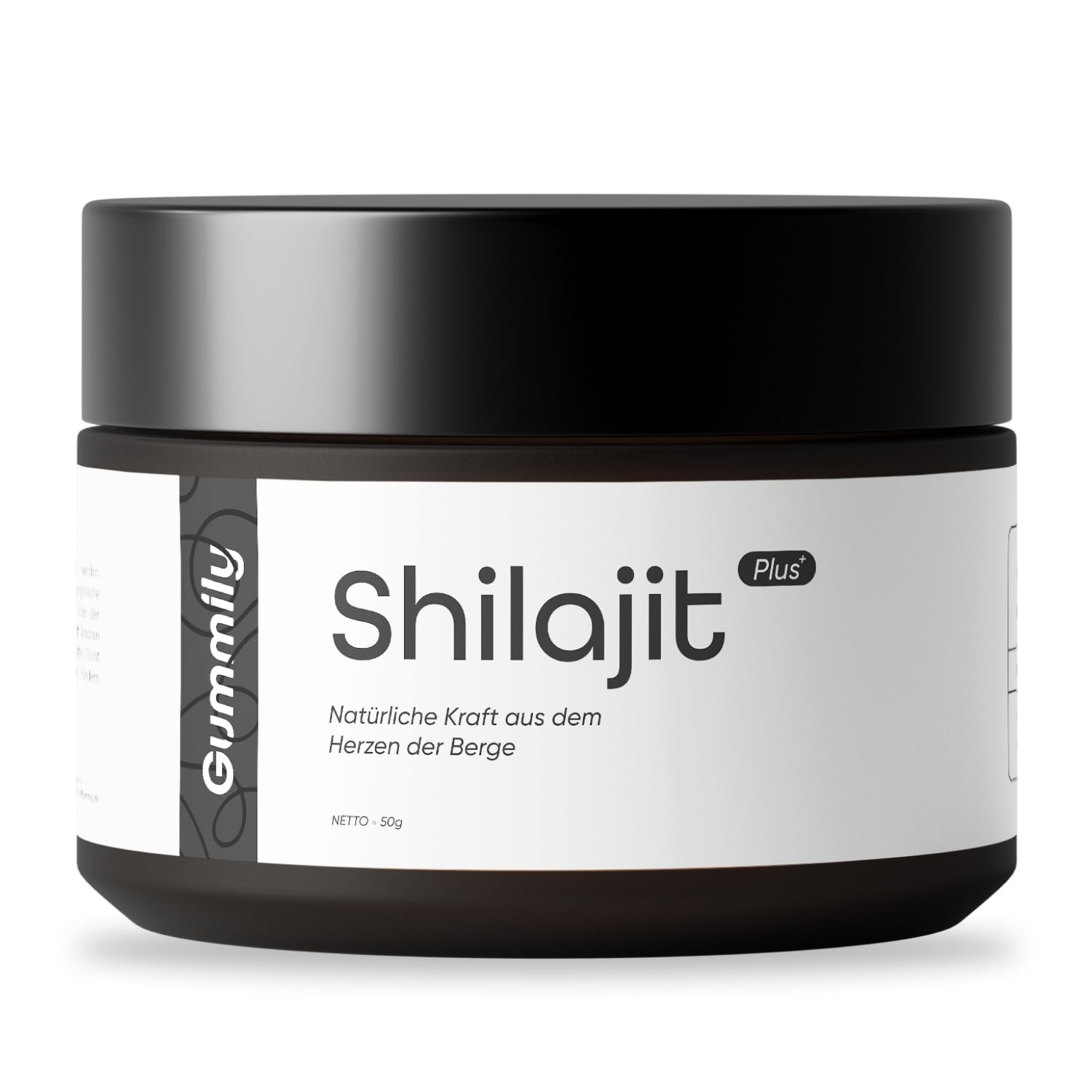 Himalayan Shilajit Resina Premium (Salajeet, Mumijo, Mumla) - 50 g - 50 porciones - Resina mineral natural del Himalaya - Gummily