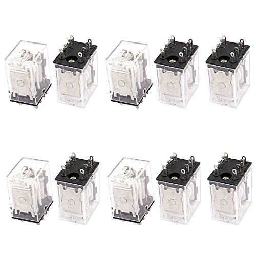 Relé electromagnético de potencia HH52PL DC 24V DPDT de 8 pines para automatización
