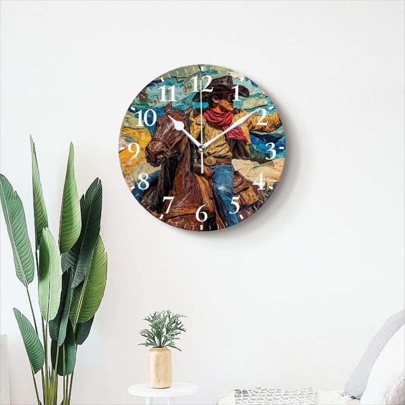 Reloj de pared redondo analógico silencioso 16 in miniatura 6