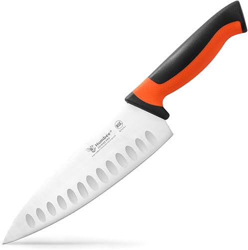 Miniatura 11 de Cuchillo de chef certificado NSF de 12 pulgadas, cuchillo de cocina de acero inoxidable de alto carbono con mango ergonómico codificado por colores